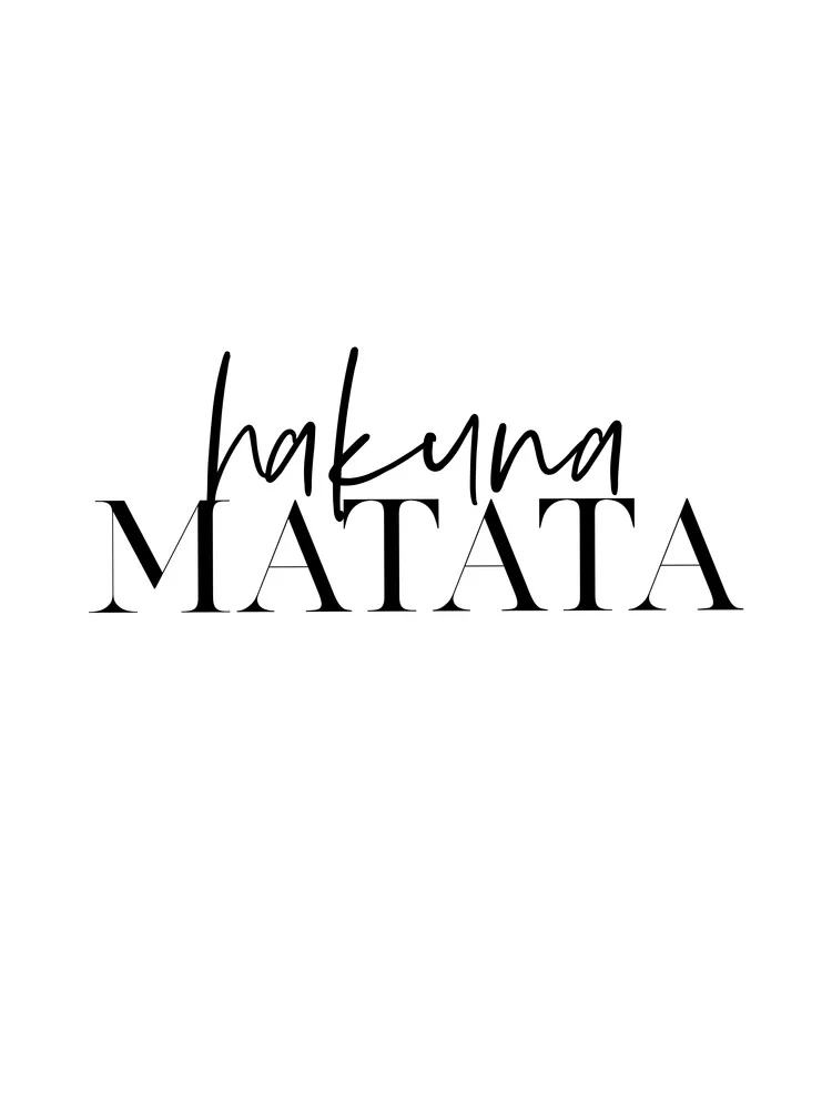 Hakuna Matata No2 - fotokunst von Vivid Atelier