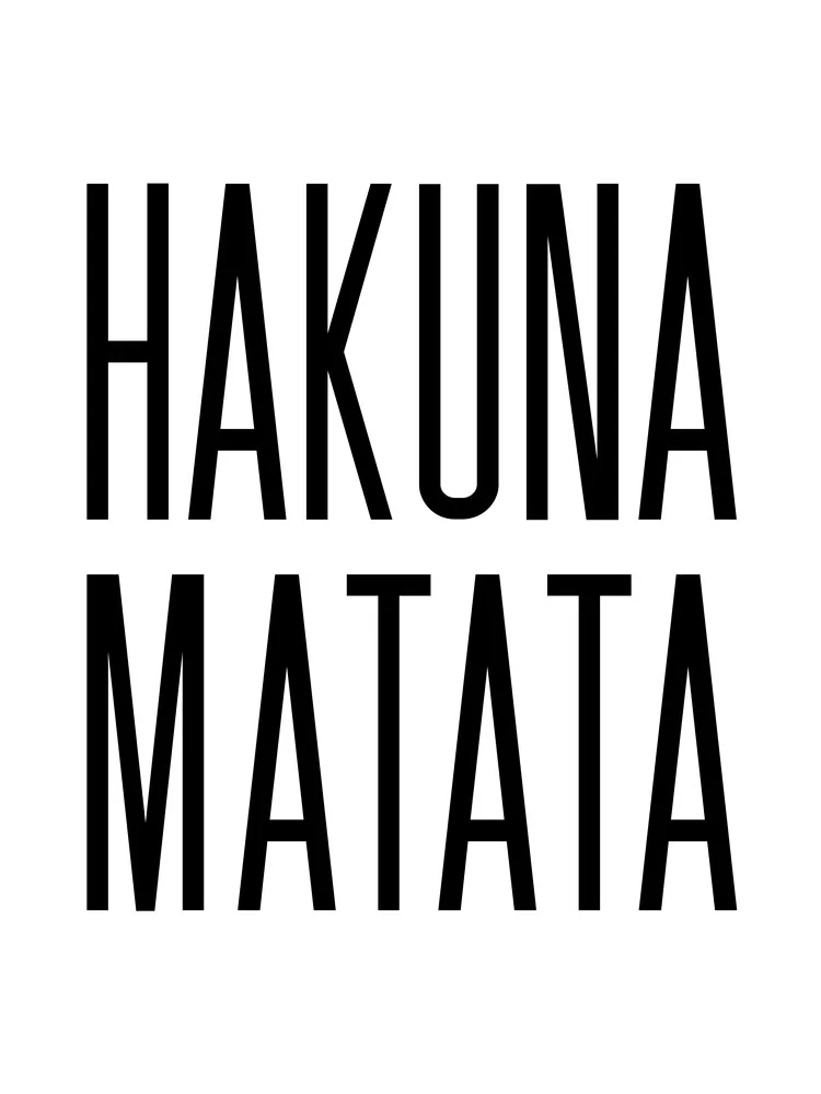 Hakuna Matata No7 - fotokunst von Vivid Atelier