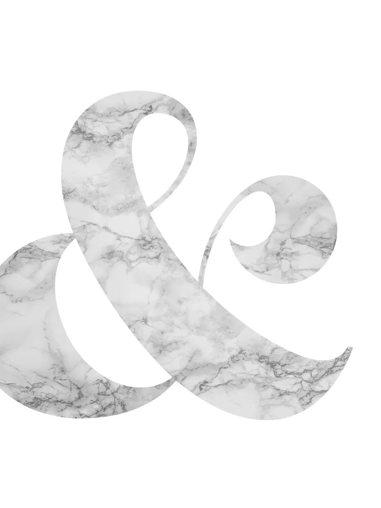 Marble Ampersand - fotokunst von Vivid Atelier