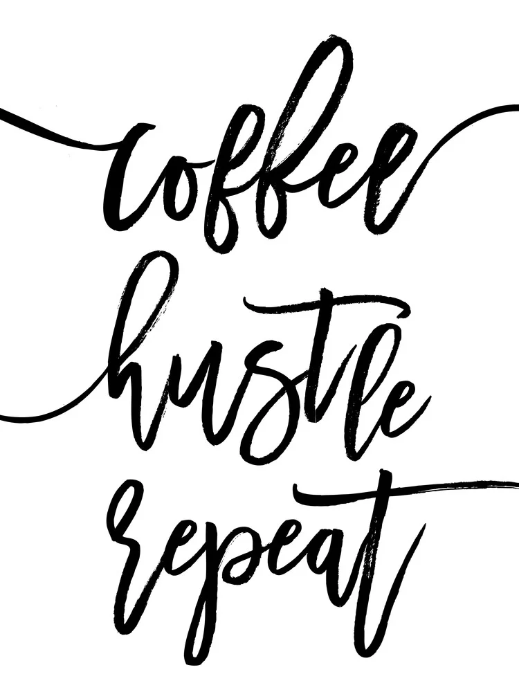 Coffee Hustle Repeat - fotokunst von Vivid Atelier