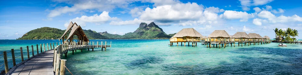 Mont Otemanu auf dem Bora Bora Atoll in Französisch-Polynesien - fotokunst von Jan Becke