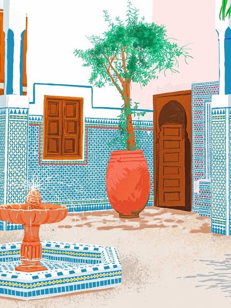 Moroccan Villa - Fineart photography by Uma Gokhale