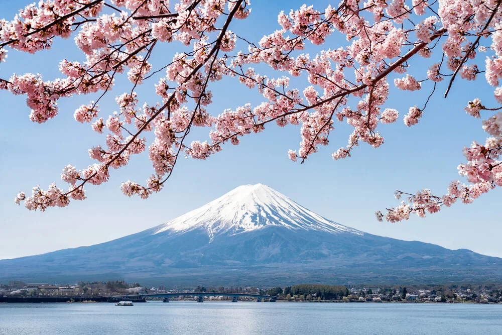 Berg Fuji im Frühling - fotokunst von Jan Becke