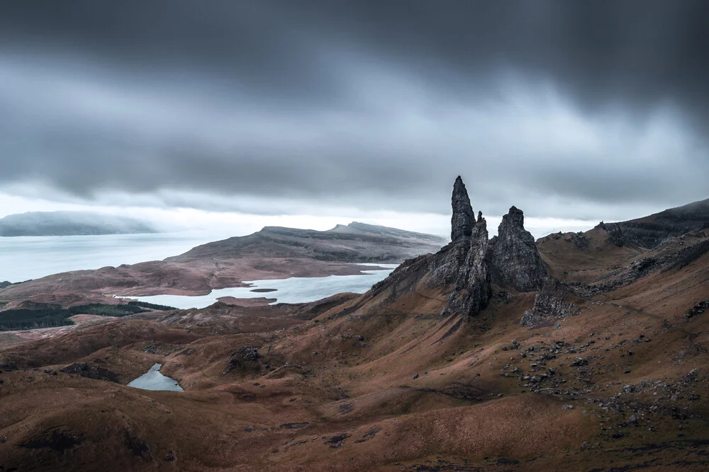 Stürmisches Wetter in Schottland bei dem Old Man of Storr - fotokunst von Felix Baab