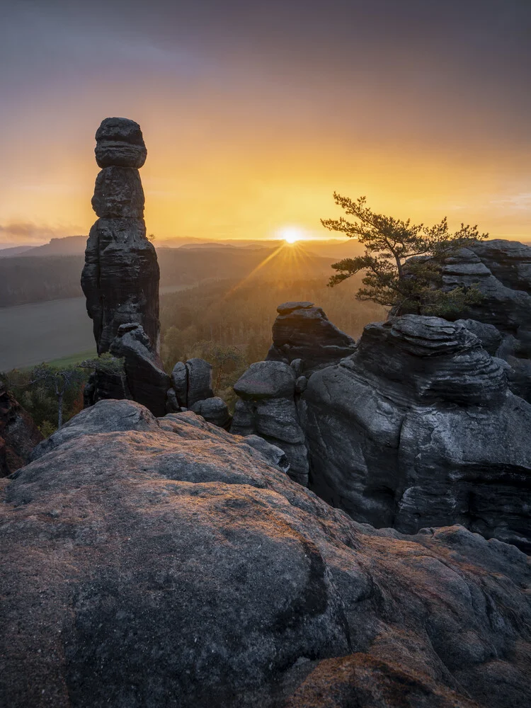 Barbarine auf dem Pfaffenstein - Elbsandsteingebirge - Sächsische Schweiz - fotokunst von Ronny Behnert