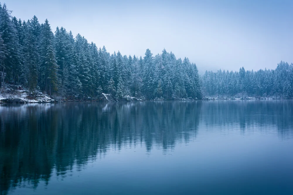 Winter am See - fotokunst von Martin Wasilewski