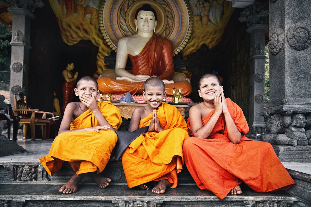 Happy little buddhas - fotokunst von Victoria Knobloch