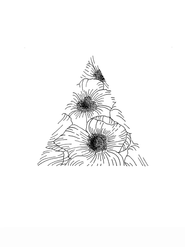 Mantike Blumen Dreieck - fotokunst von Christina Wolff