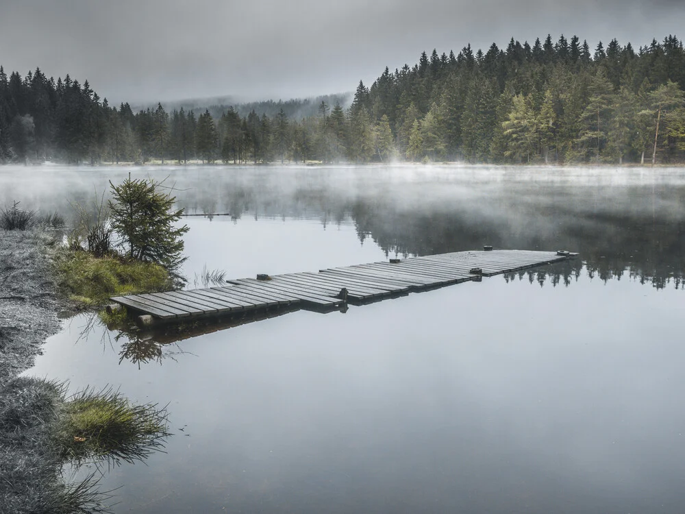 Nebel am See - fotokunst von Sonja Lautner