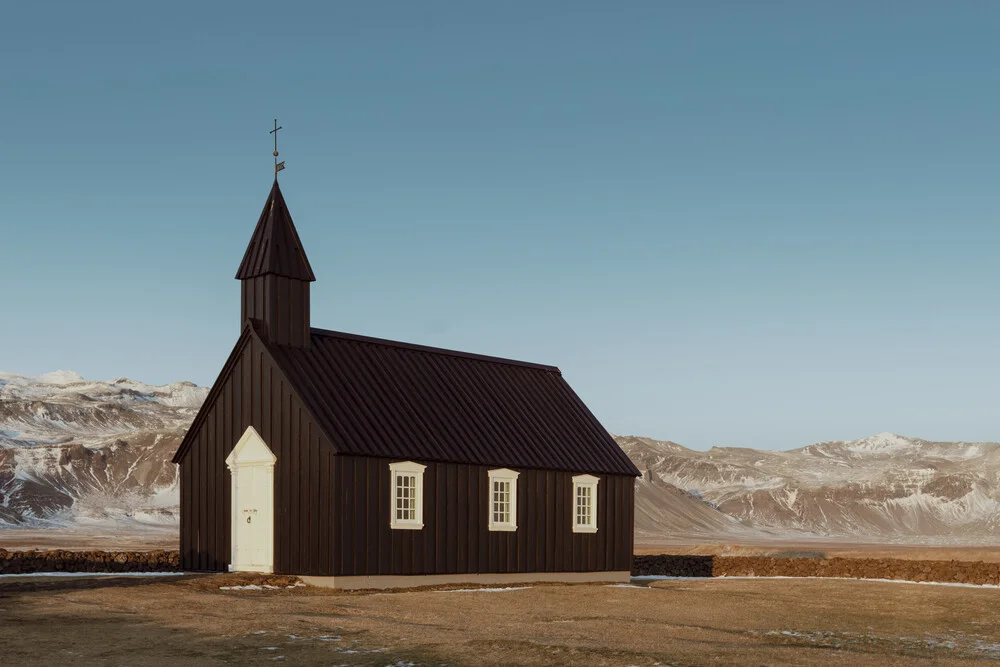 Black Church in Budir - Fineart photography by Pascal Deckarm