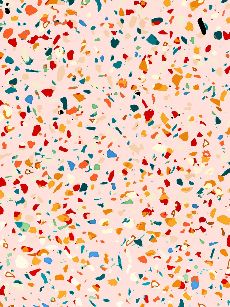 Blush Terrazzo - fotokunst von Uma Gokhale