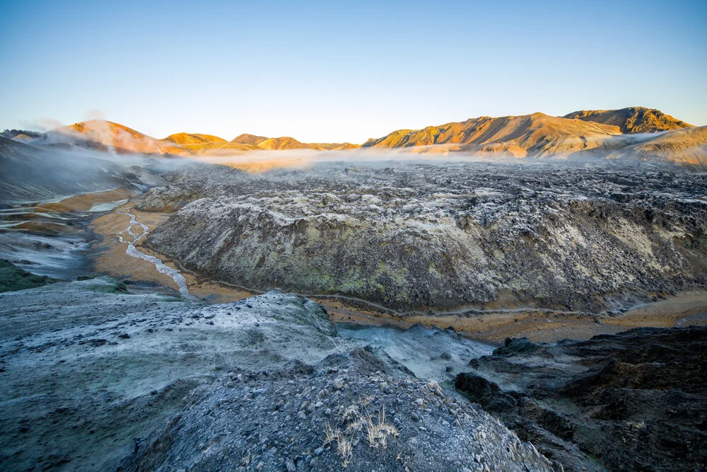 View over lava field of Landmannalaugar - Fineart photography by Franz Sussbauer