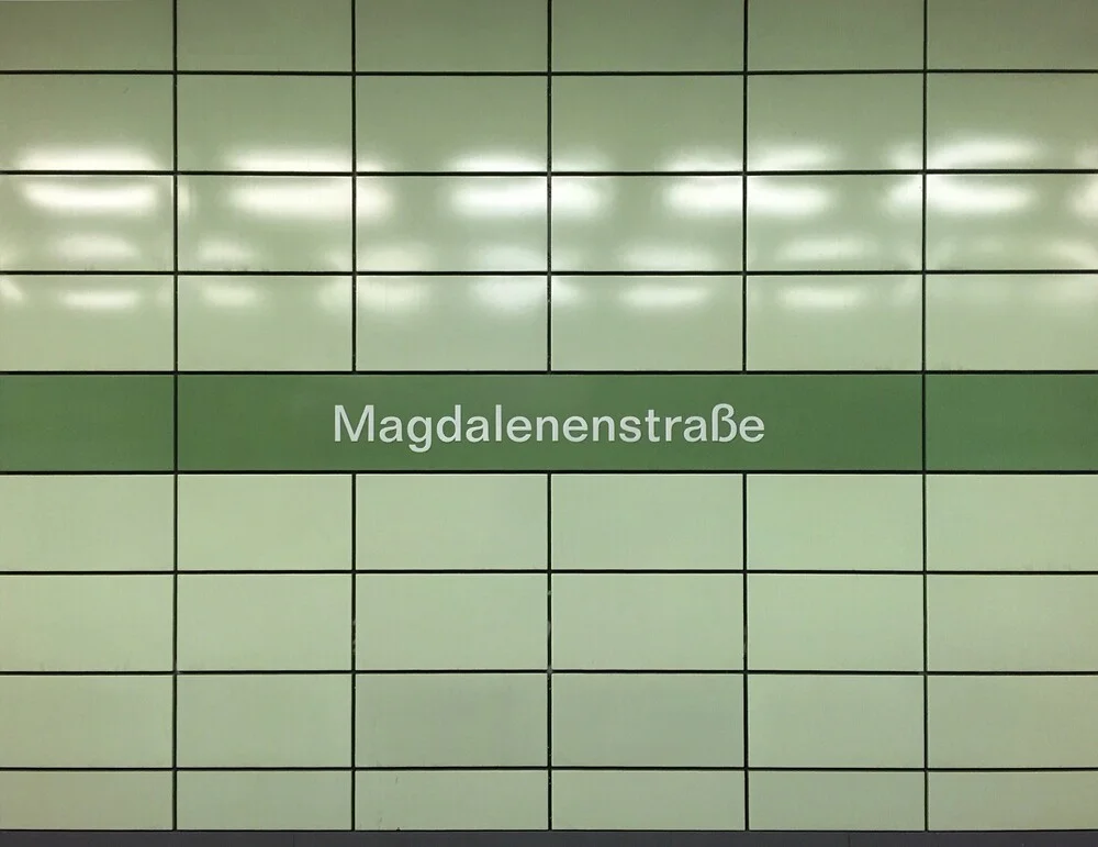 U-Bahnhof Magdalenenstraße - fotokunst von Claudio Galamini