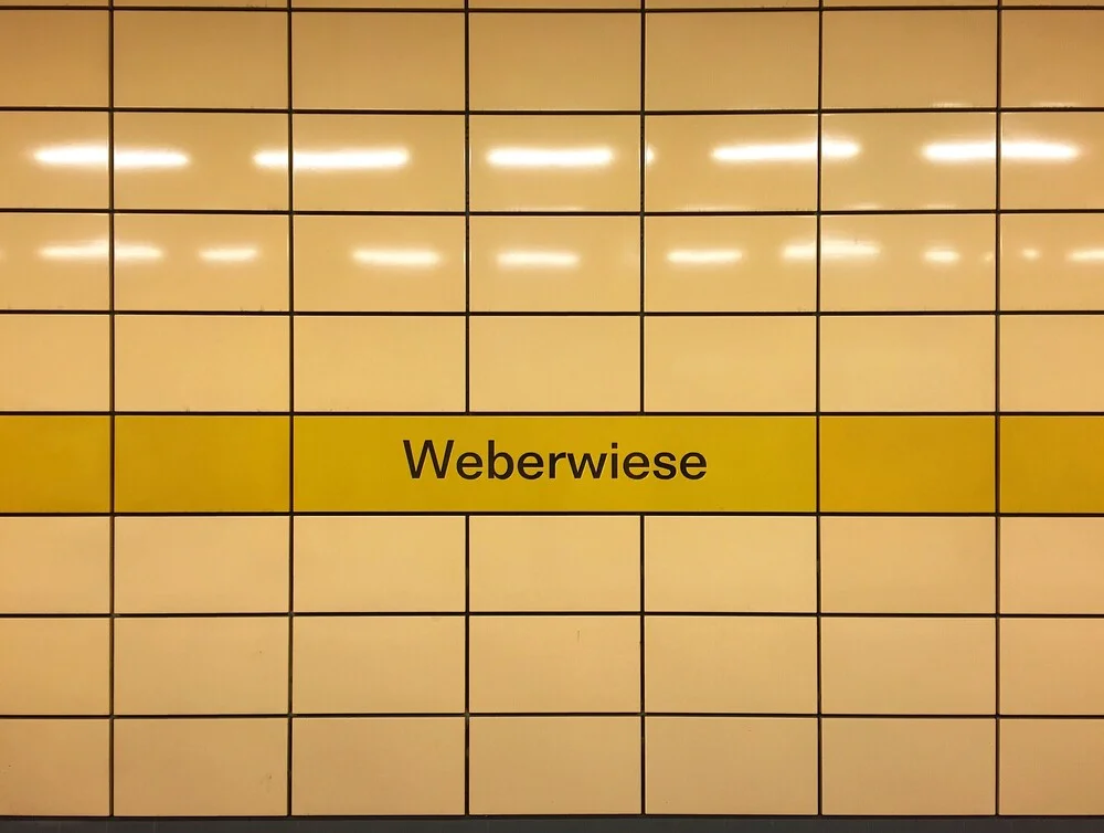 U-Bahnhof Weberwiese - fotokunst von Claudio Galamini
