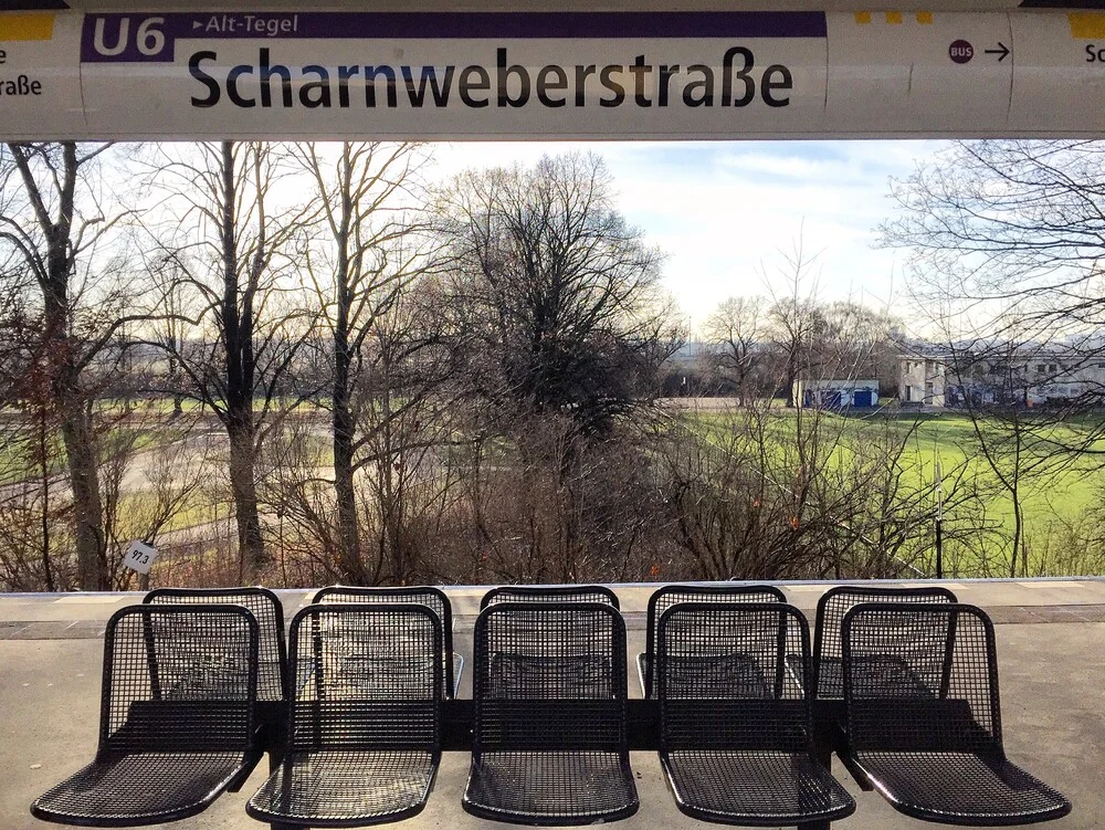 U-Bahnhof Scharnweberstraße - fotokunst von Claudio Galamini