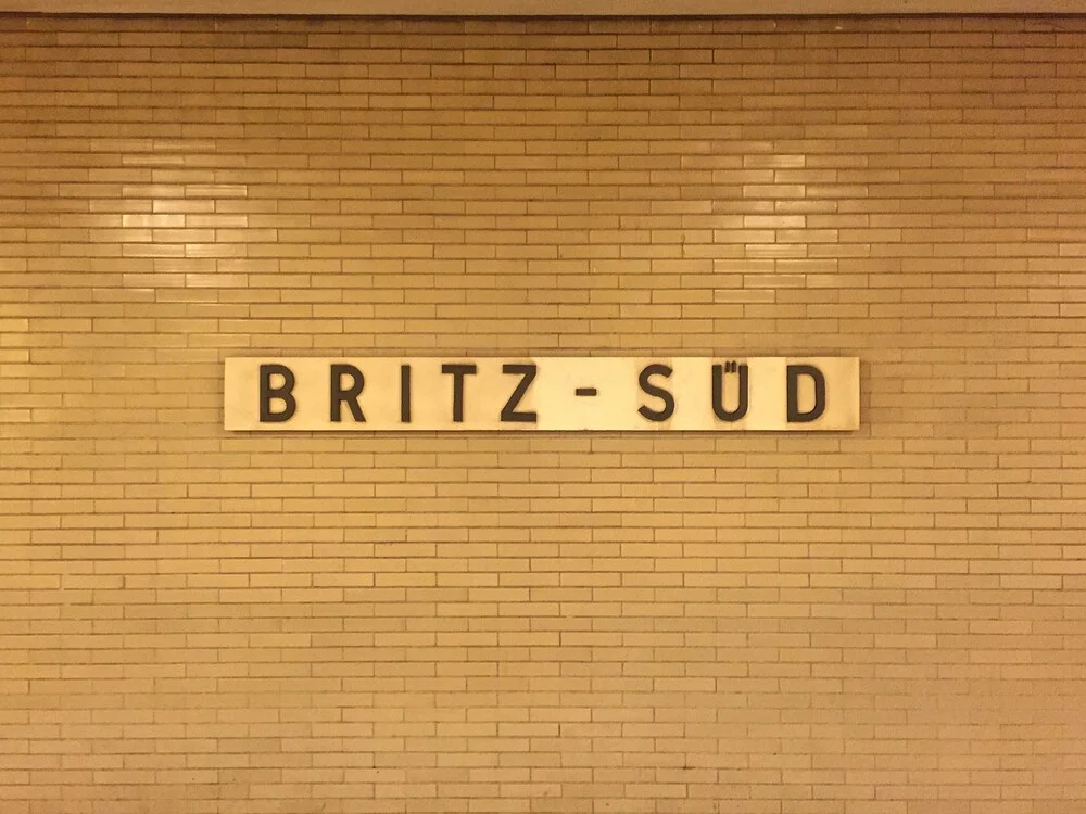 U-Bahnhof Britz-Süd - fotokunst von Claudio Galamini