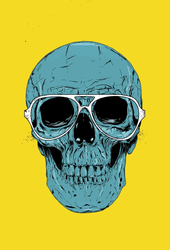 Blue skull - fotokunst von Balazs Solti