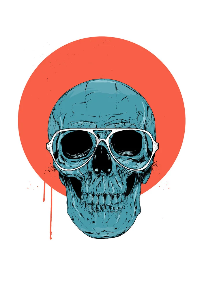 Blue skull II - fotokunst von Balazs Solti