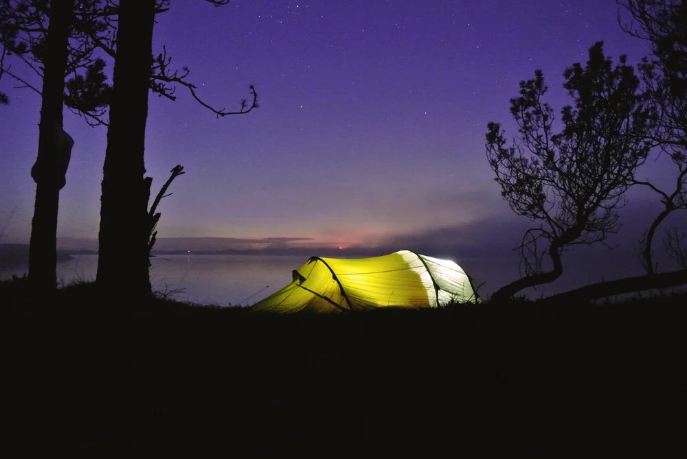 glowing tent - Fineart photography by Christian Kluge