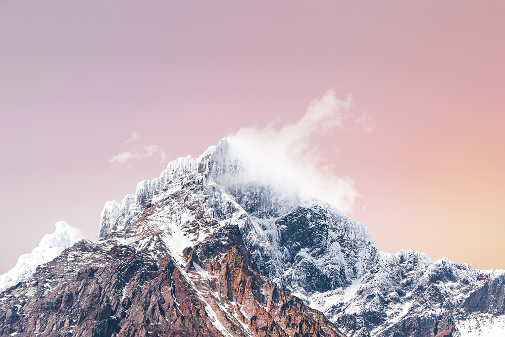 Frosted Mountain Top - fotokunst von Matt Taylor