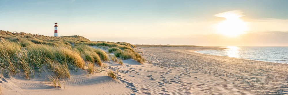 Sonnenuntergang Panorama auf Sylt - fotokunst von Jan Becke