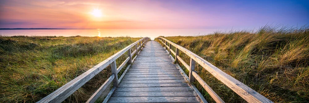 Dünenstrand bei Sonnenuntergang - fotokunst von Jan Becke