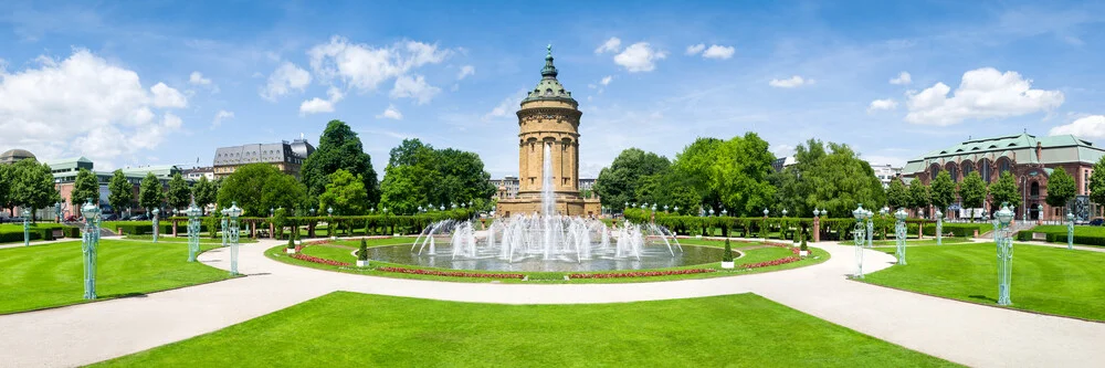 Mannheim Friedrichsplatz with Wasserturm - Fineart photography by Jan Becke