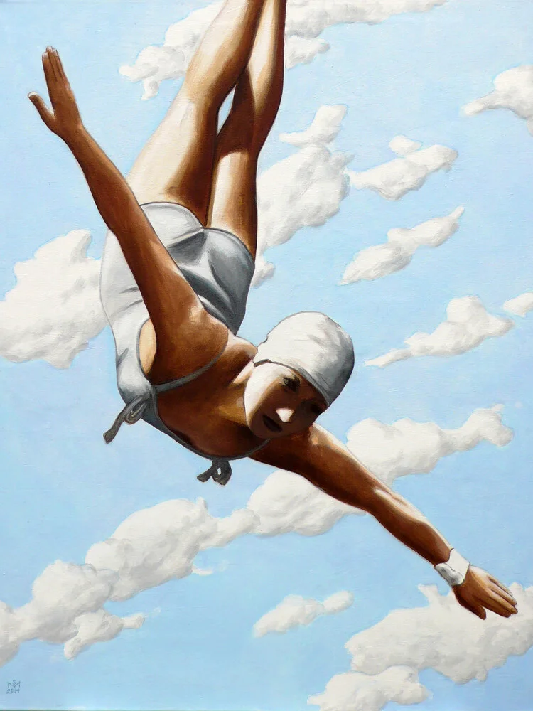 Highdiver in the Clouds - Fineart photography by Sarah Morrissette