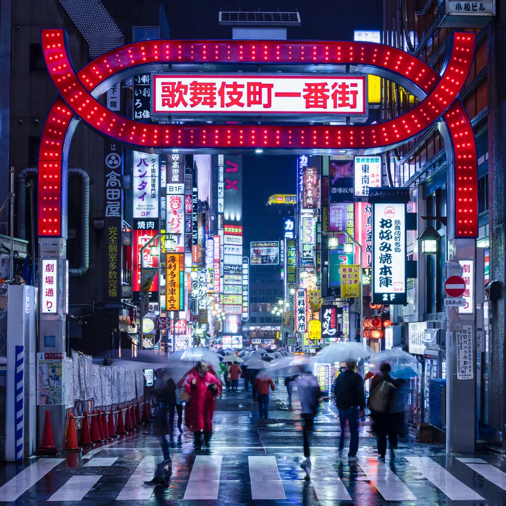 Nachtleben in Tokyo - fotokunst von Jan Becke