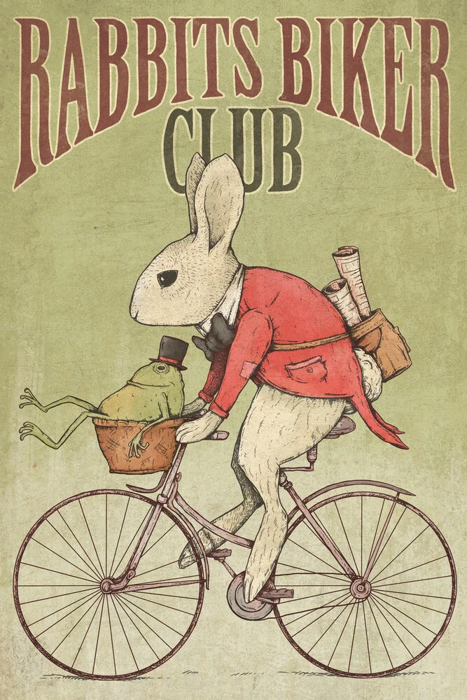 Rabbits Biker Club - fotokunst von Mike Koubou