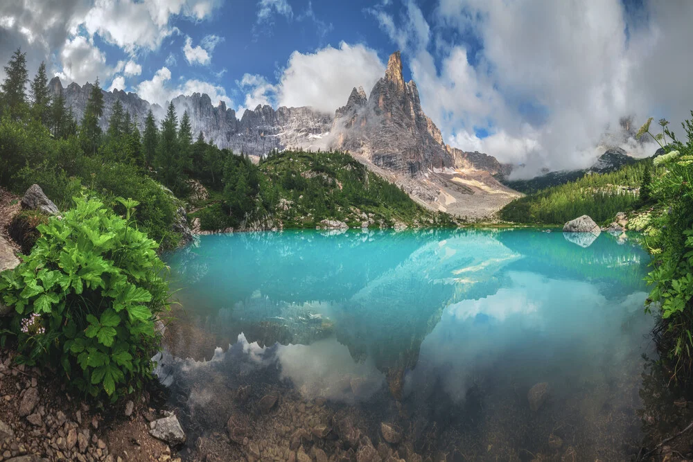 Lago di Sorapis Panorama - fotokunst von Jean Claude Castor