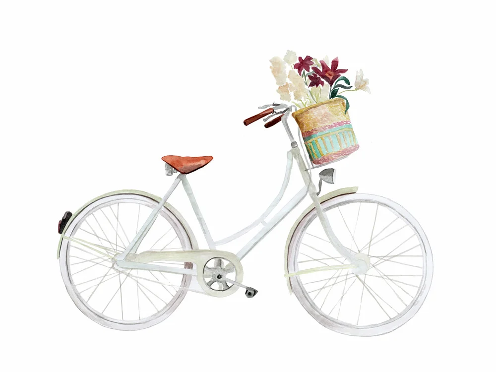 Flower Bike - fotokunst von Christina Wolff