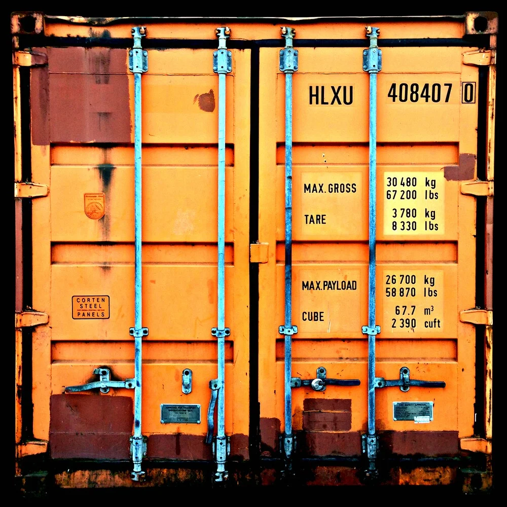 container love | orange - fotokunst von Florian Paulus
