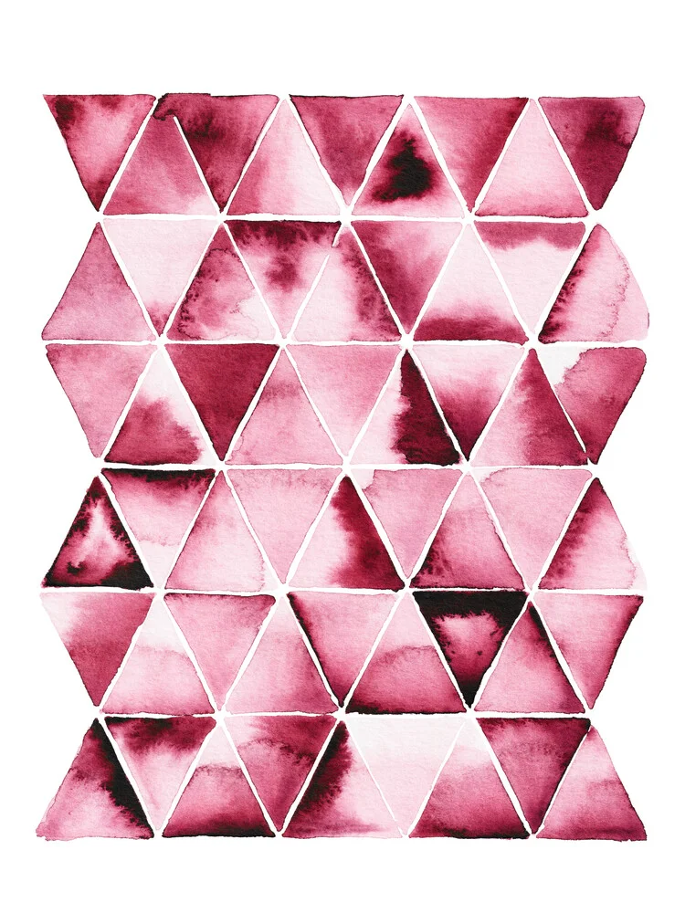 Rote Dreiecke von Alina Buffiere - fotokunst von The Artcircle
