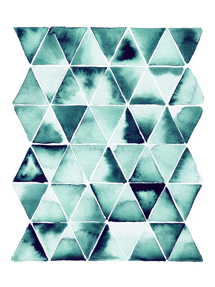Grüne Dreiecke von Alina Buffiere - fotokunst von The Artcircle