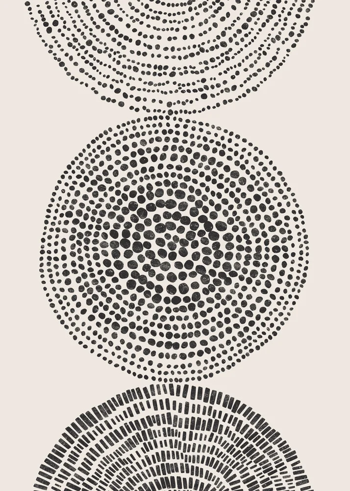 Shape Triple Circles von Catz and Dotz - fotokunst von The Artcircle