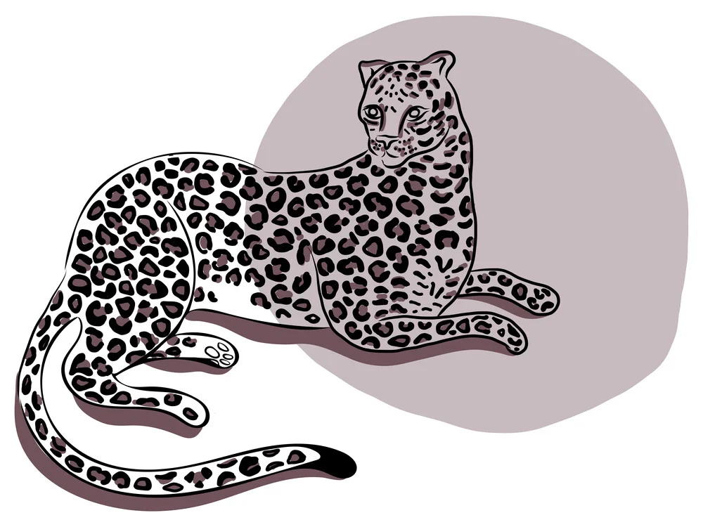 Purple Leopard - fotokunst von Genna Campton