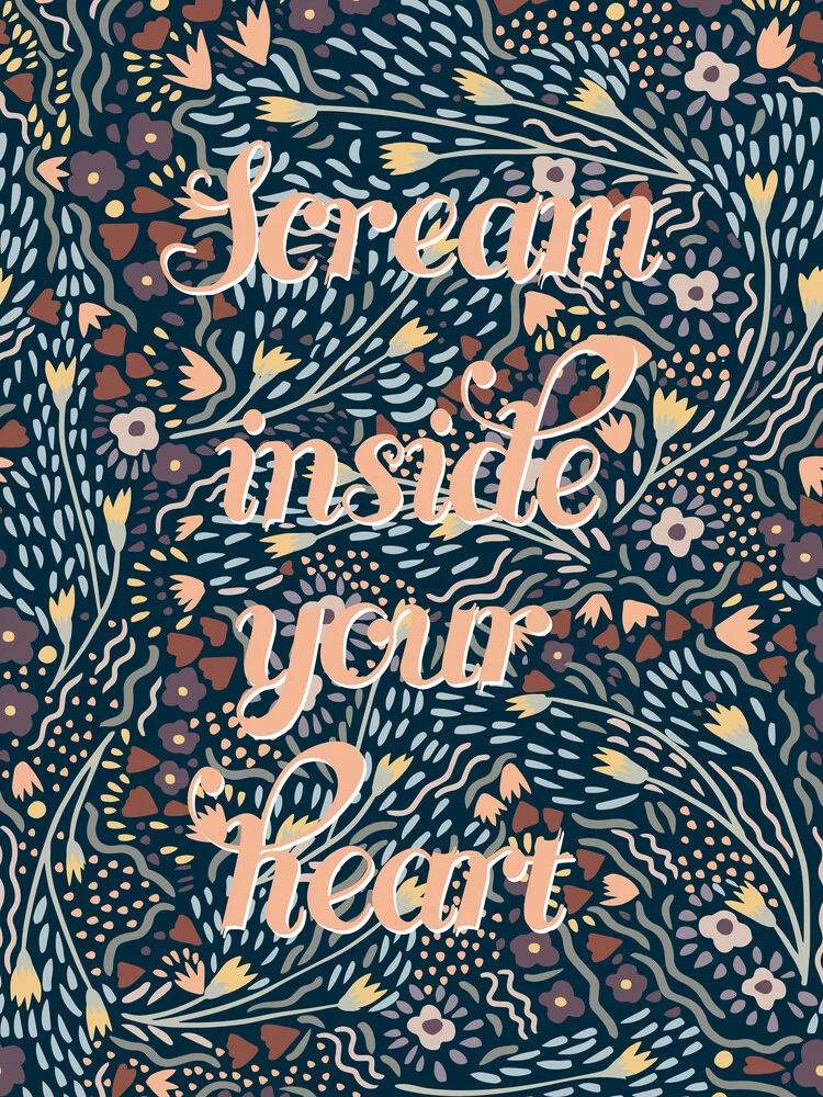Scream Inside Your Heart - fotokunst von Genna Campton