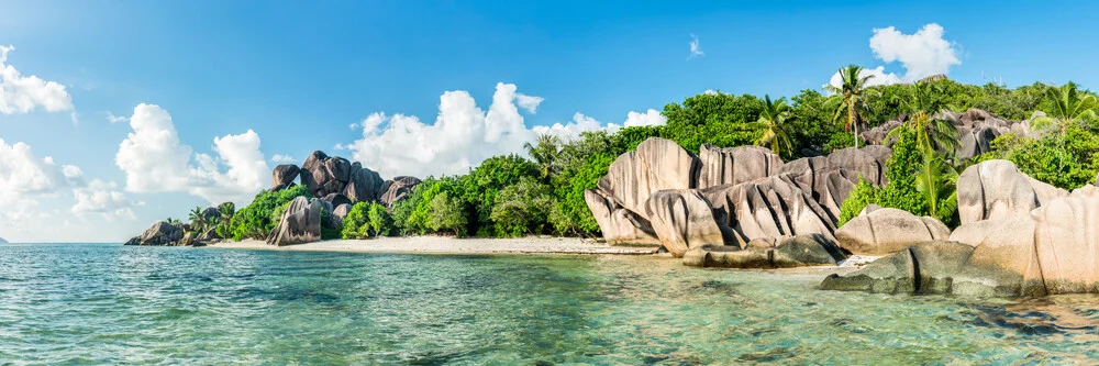 Der Strand Anse Source d'Argent auf den Seychellen - fotokunst von Jan Becke