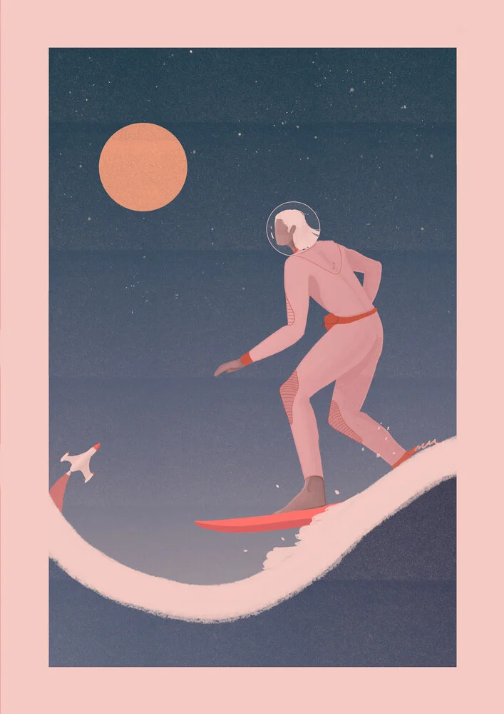 Surfing on other planets von Veronika Grenzebach - fotokunst von The Artcircle