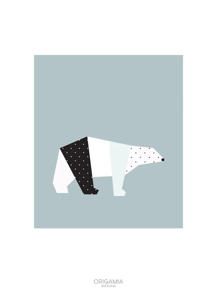 Polar Bear | Arctic | Origamia design - fotokunst von Anna Maria Laddomada