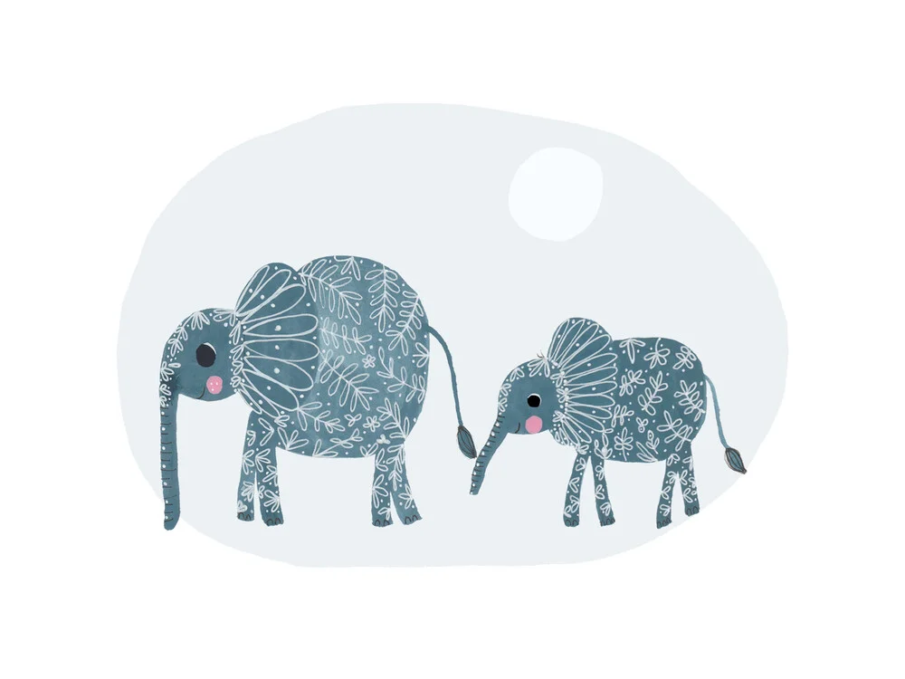 Elephants von Lisa Dolson - fotokunst von The Artcircle
