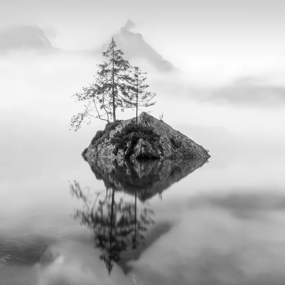 Fog on Lake Hintersee - Fineart photography by Christian Janik
