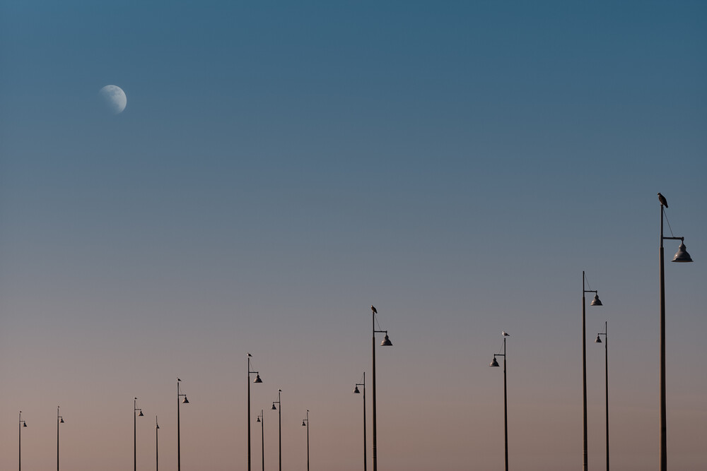 Moonlight on the Pier - Fineart photography by AJ Schokora