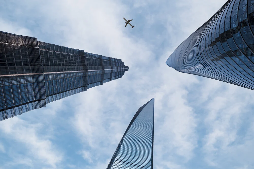 Shanghai Airspace - fotokunst von AJ Schokora