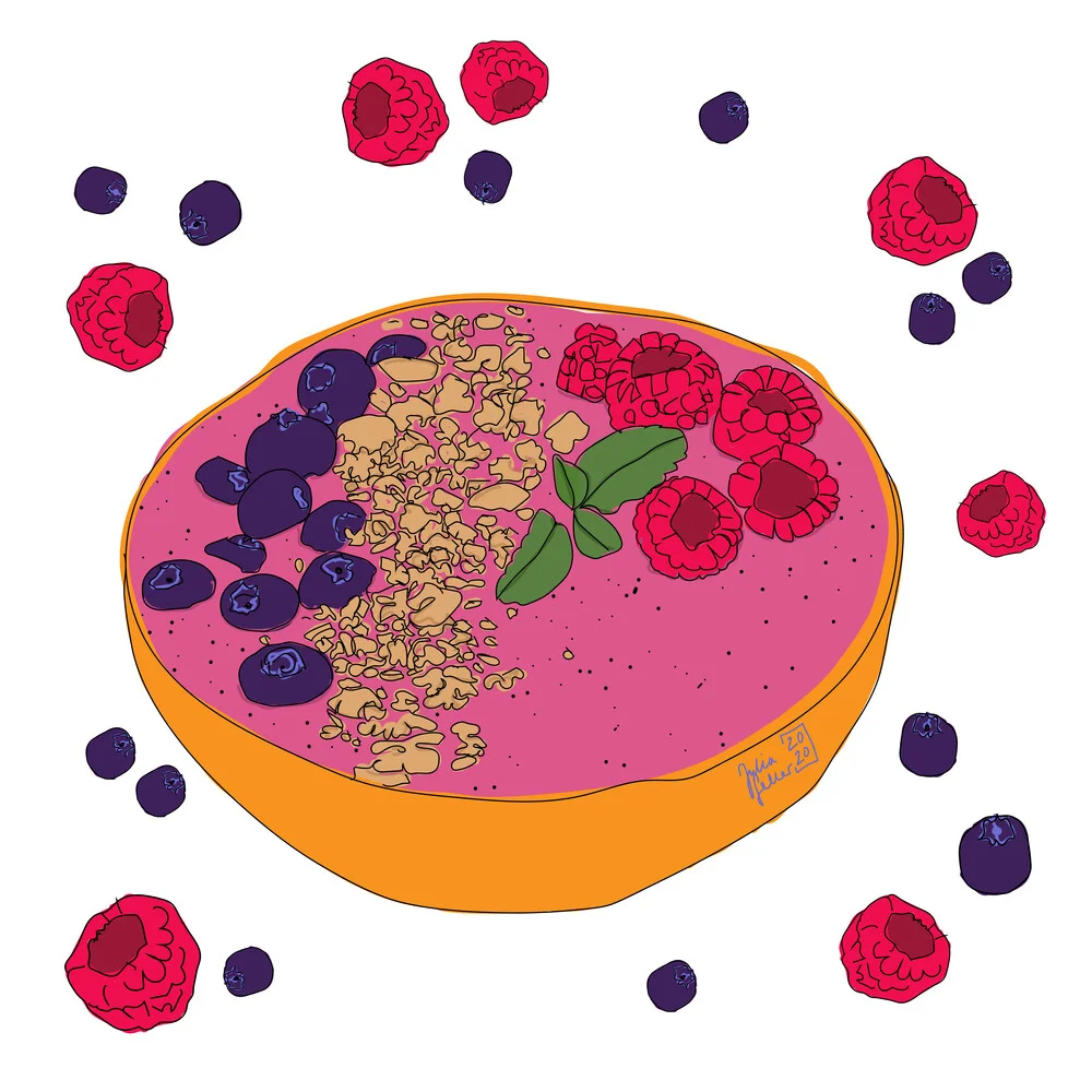 Smoothie Bowl - fotokunst von Julia Feller