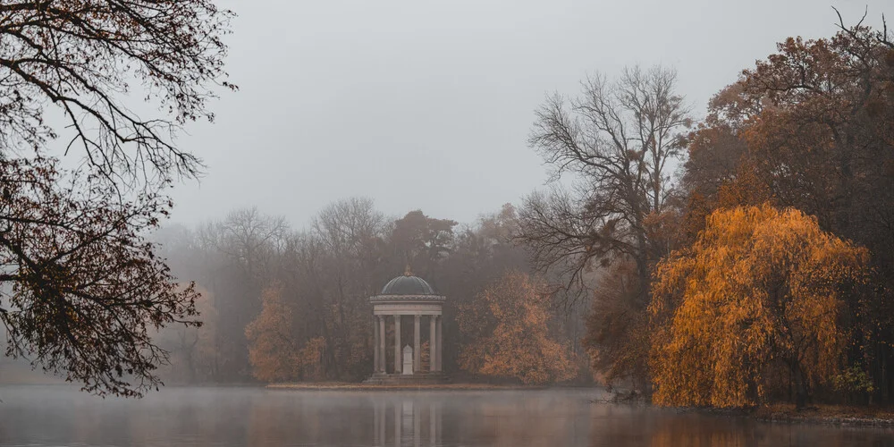 View to Apollo Tempel at Nymphenburger Park II - Fineart photography by Franz Sussbauer