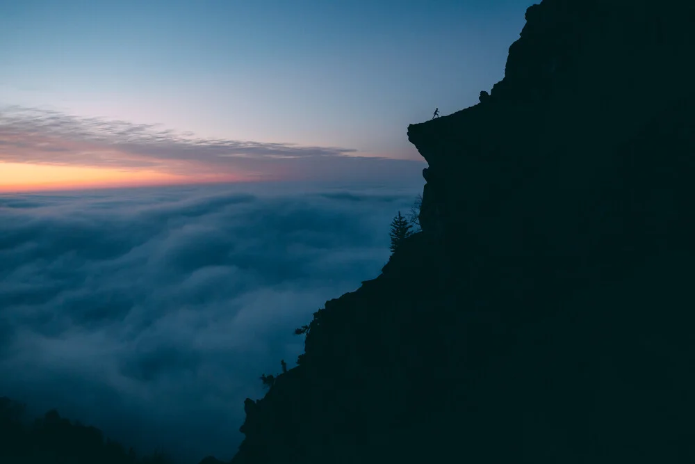 A mountain tongue above the clouds - Fineart photography by Sebastian ‚zeppaio' Scheichl