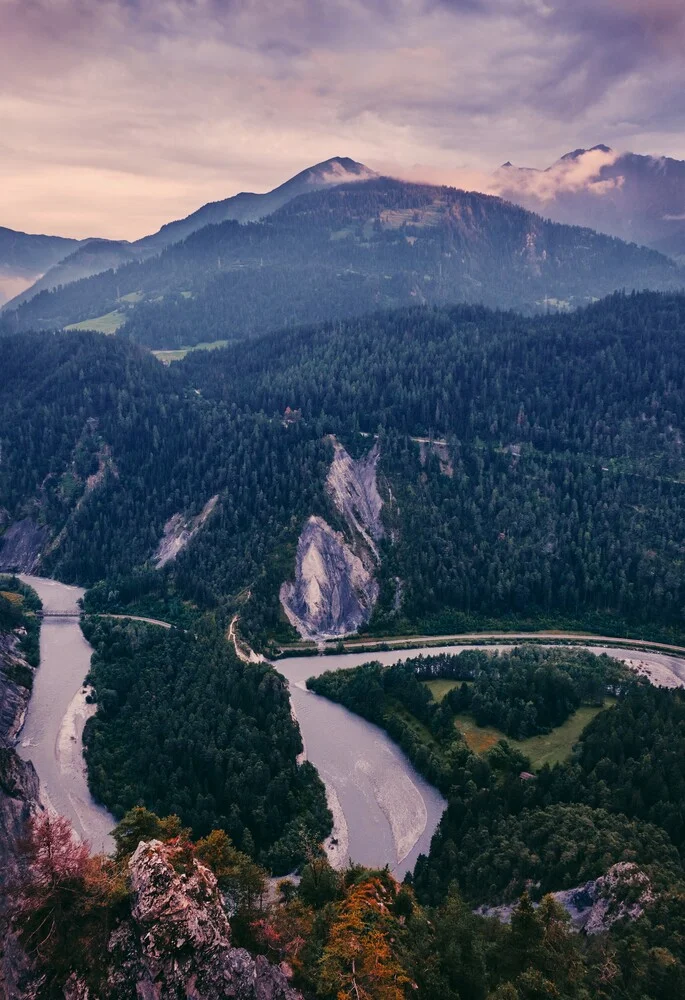 Rheinschlucht - fotokunst von Alex Wesche