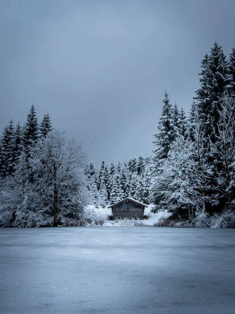 cabin at the lake - Fineart photography by Franz Sussbauer